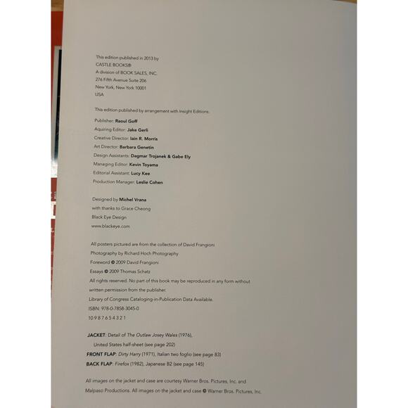 Clint Eastwood Icon The Essential Film Art Collection by David Frangioni 2009 HC - Picture 4 of 5